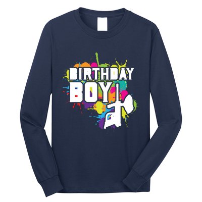 Paintball Birthday Matching Family Set Outfit Premium Long Sleeve Shirt