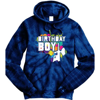 Paintball Birthday Matching Family Set Outfit Premium Tie Dye Hoodie