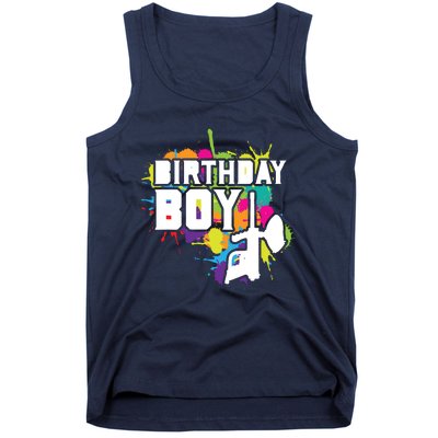 Paintball Birthday Matching Family Set Outfit Premium Tank Top