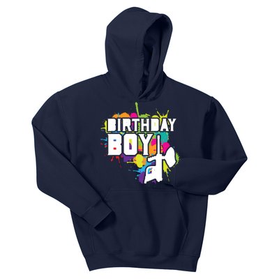 Paintball Birthday Matching Family Set Outfit Premium Kids Hoodie