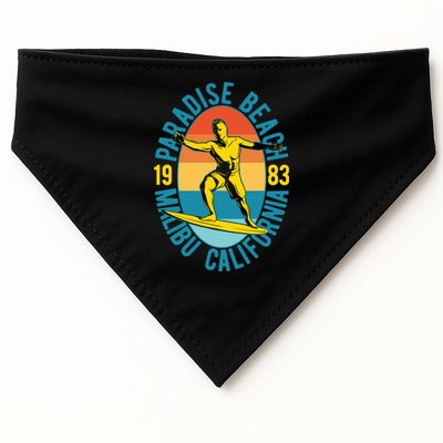 Paradise Beach Malibu California USA-Made Doggie Bandana