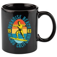 Paradise Beach Malibu California 11oz C Handle Ceramic Mug