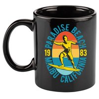 Paradise Beach Malibu California 11oz C Handle Ceramic Mug
