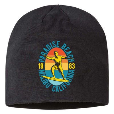 Paradise Beach Malibu California Sustainable Beanie