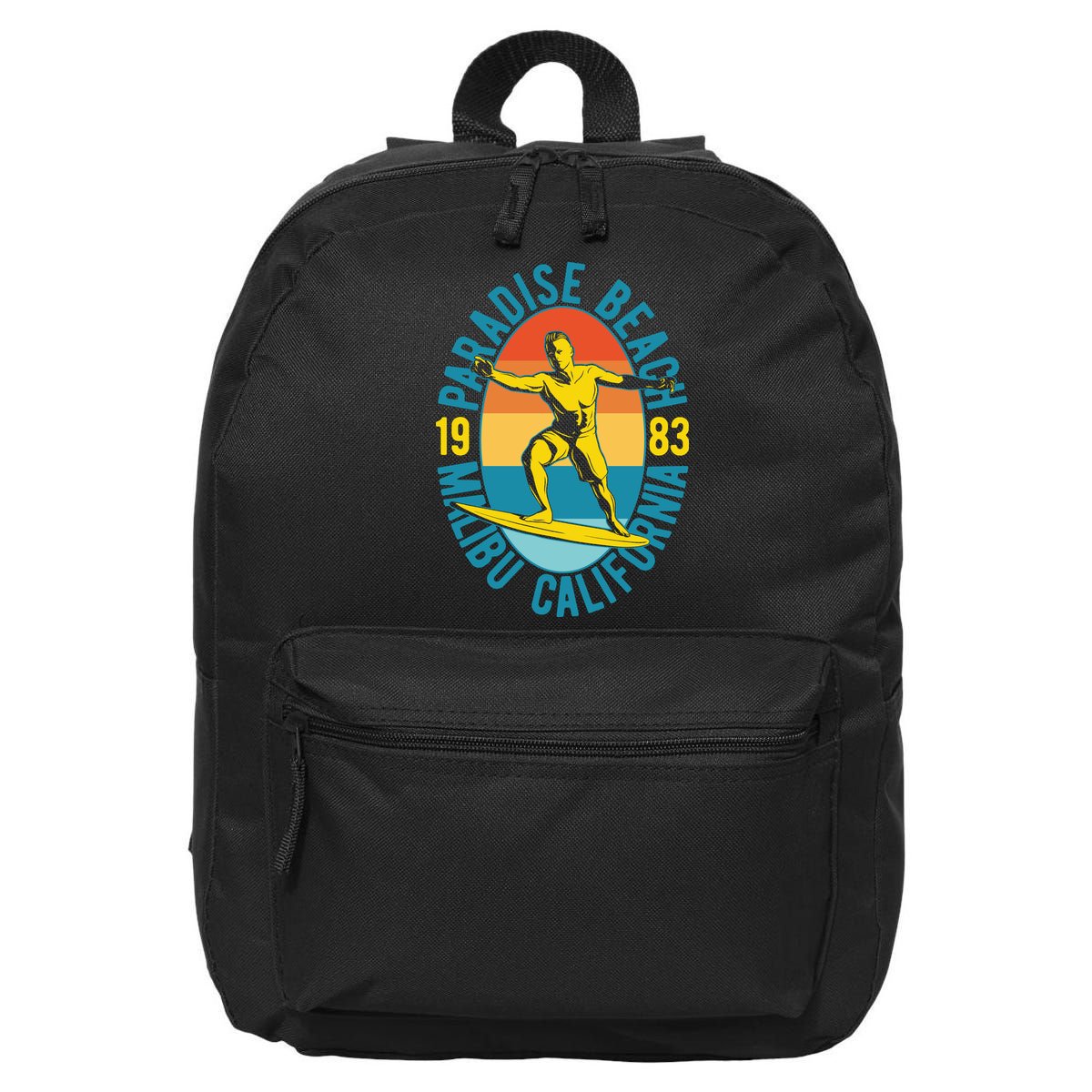 Paradise Beach Malibu California 16 in Basic Backpack