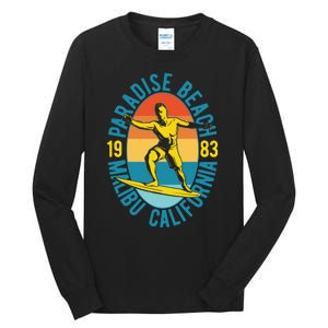 Paradise Beach Malibu California Tall Long Sleeve T-Shirt