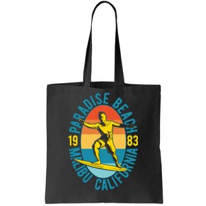 Paradise Beach Malibu California Tote Bag