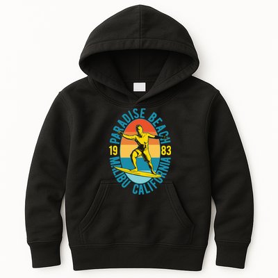 Paradise Beach Malibu California Kids Hoodie