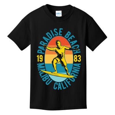 Paradise Beach Malibu California Kids T-Shirt