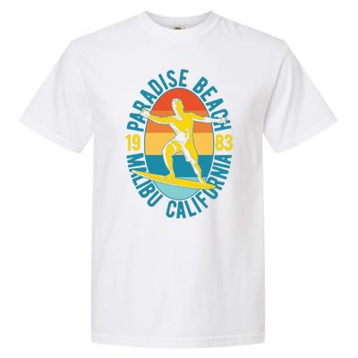 Paradise Beach Malibu California Garment-Dyed Heavyweight T-Shirt