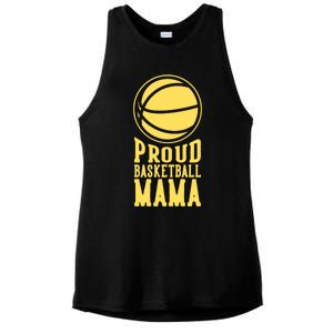 Proud Basketball Mama Mom Mother Gift Ladies PosiCharge Tri-Blend Wicking Tank