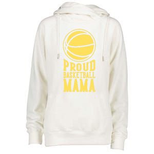 Proud Basketball Mama Mom Mother Gift Womens Funnel Neck Pullover Hood