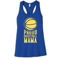 Proud Basketball Mama Mom Mother Gift Women's Racerback Tank