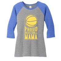 Proud Basketball Mama Mom Mother Gift Women's Tri-Blend 3/4-Sleeve Raglan Shirt