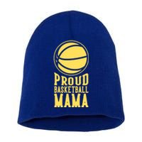 Proud Basketball Mama Mom Mother Gift Short Acrylic Beanie