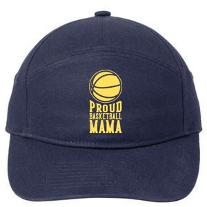 Proud Basketball Mama Mom Mother Gift 7-Panel Snapback Hat