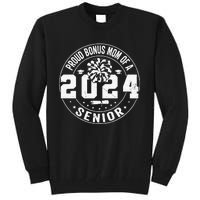 Proud Bonus mom of a 2024 Senior Cheerleader Cheer Bonus mom Tall Sweatshirt