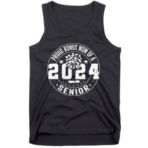 Proud Bonus mom of a 2024 Senior Cheerleader Cheer Bonus mom Tank Top