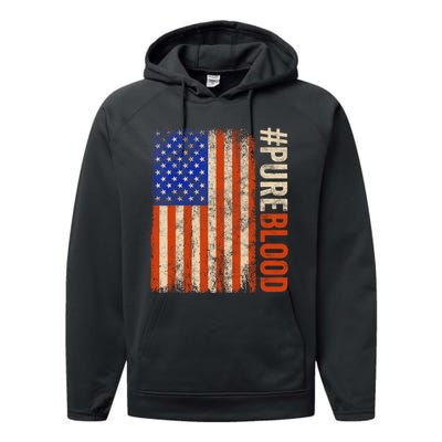 Pure Blood Movement #Pureblood Freedom American Performance Fleece Hoodie