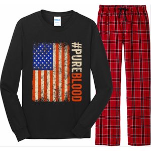 Pure Blood Movement #Pureblood Freedom American Long Sleeve Pajama Set