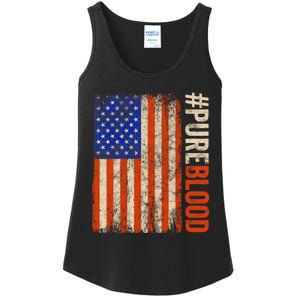 Pure Blood Movement #Pureblood Freedom American Ladies Essential Tank