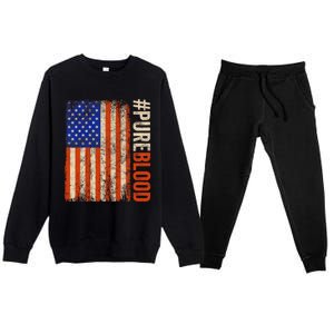 Pure Blood Movement #Pureblood Freedom American Premium Crewneck Sweatsuit Set