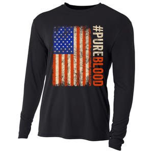 Pure Blood Movement #Pureblood Freedom American Cooling Performance Long Sleeve Crew