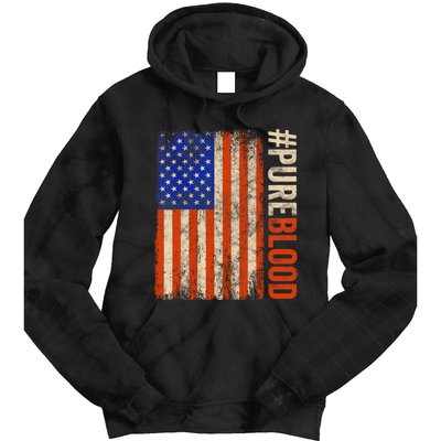 Pure Blood Movement #Pureblood Freedom American Tie Dye Hoodie