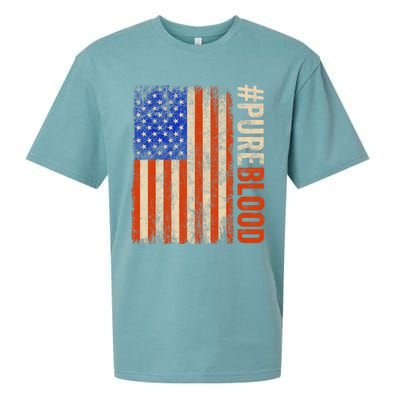 Pure Blood Movement #Pureblood Freedom American Sueded Cloud Jersey T-Shirt