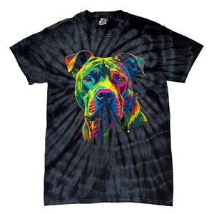 Pit Bull Mom Dog Lover Colorful Artistic Pitbull Owner Women Tie-Dye T-Shirt