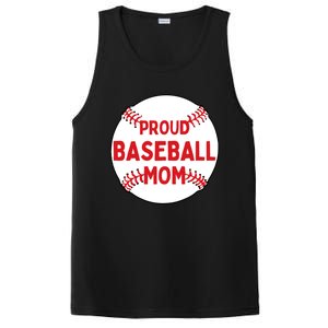 Proud Baseball Mom Baseball Mama Gift PosiCharge Competitor Tank