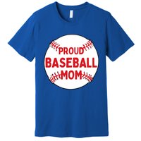 Proud Baseball Mom Baseball Mama Gift Premium T-Shirt