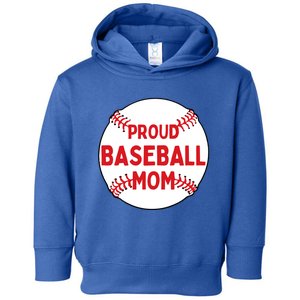 Proud Baseball Mom Baseball Mama Gift Toddler Hoodie