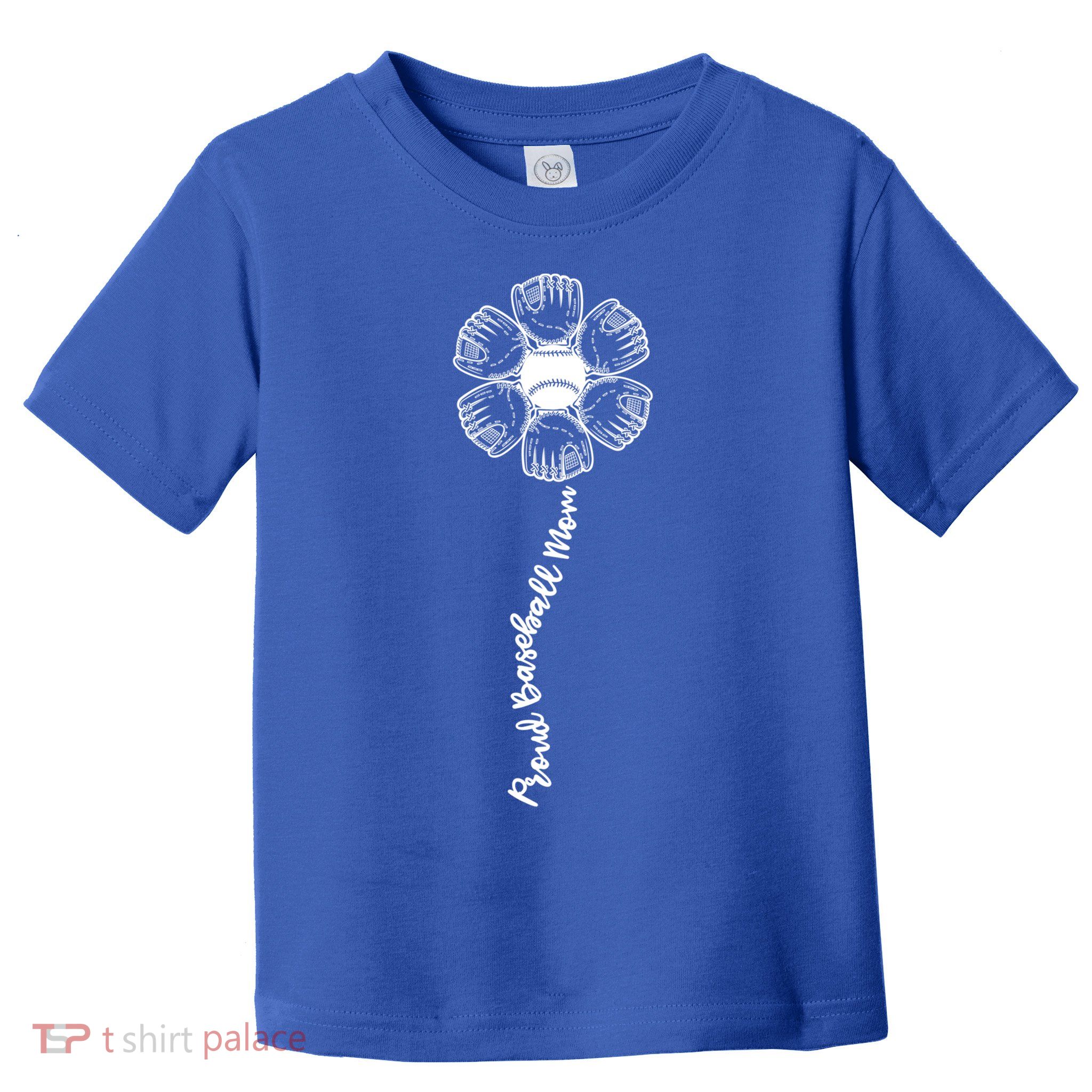 Proud Baseball Mom Cute Sunflower Flower Mothers Day Cool Funny Gift Toddler T-Shirt