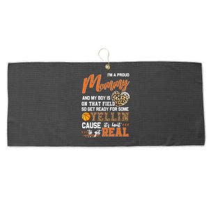 Proud Basketball Mommy Basketball Family Matching Gift Large Microfiber Waffle Golf Towel