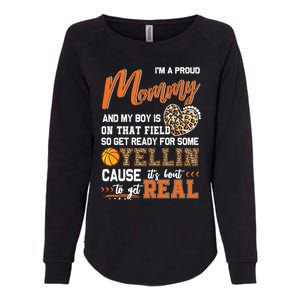 Proud Basketball Mommy Basketball Family Matching Gift Womens California Wash Sweatshirt