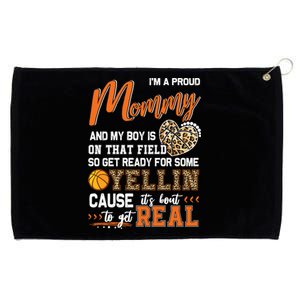 Proud Basketball Mommy Basketball Family Matching Gift Grommeted Golf Towel