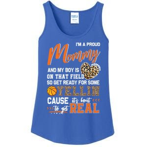 Proud Basketball Mommy Basketball Family Matching Gift Ladies Essential Tank