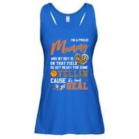 Proud Basketball Mommy Basketball Family Matching Gift Ladies Essential Flowy Tank