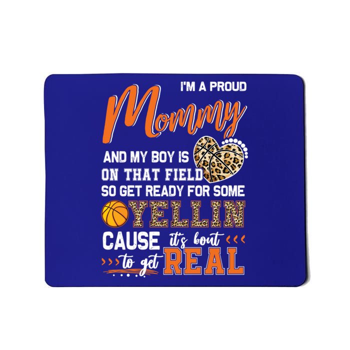 Proud Basketball Mommy Basketball Family Matching Gift Mousepad