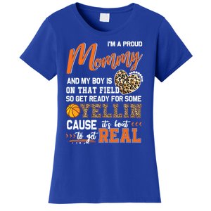 Proud Basketball Mommy Basketball Family Matching Gift Women's T-Shirt