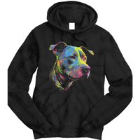 Pit Bull Mom Dog Lover Colorful Artistic Pitbull Owner Tie Dye Hoodie