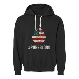 Pure Blood Movement #Pureblood Freedom Garment-Dyed Fleece Hoodie