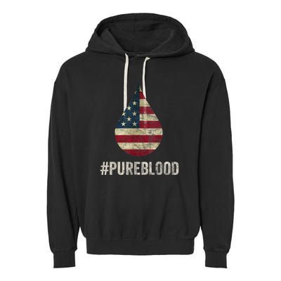 Pure Blood Movement #Pureblood Freedom Garment-Dyed Fleece Hoodie