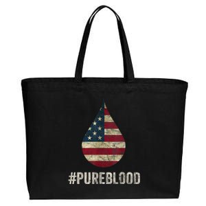 Pure Blood Movement #Pureblood Freedom Cotton Canvas Jumbo Tote