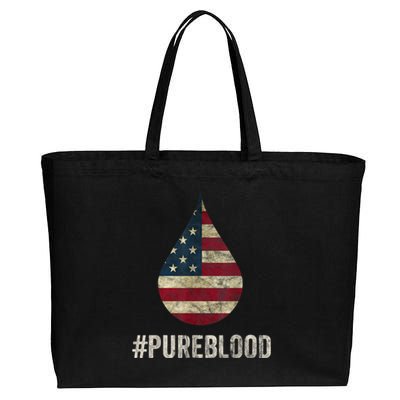 Pure Blood Movement #Pureblood Freedom Cotton Canvas Jumbo Tote