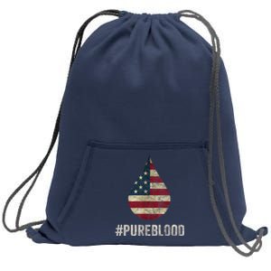 Pure Blood Movement #Pureblood Freedom Sweatshirt Cinch Pack Bag