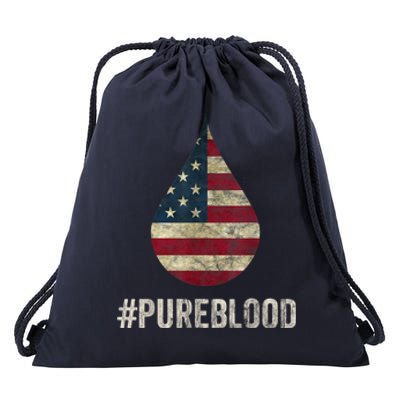 Pure Blood Movement #Pureblood Freedom Drawstring Bag