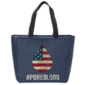 Pure Blood Movement #Pureblood Freedom Zip Tote Bag