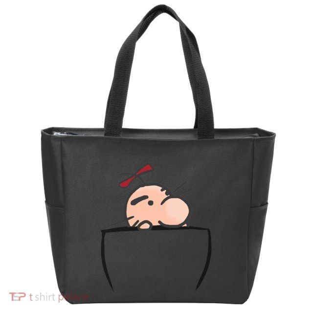 Pocket Buddies Mr Saturn Zip Tote Bag